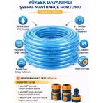 1/2'' Örgülü Pvc Bahçe Hortumu – Kalın Etli, Yüksek Dayanımlı, Hediyeli | Lavanta Serisi - 15 M