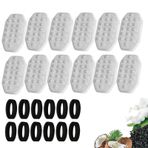 12 paket kedi su çeşmesi filtreleri ile 12 paket ön filtre süngerleri 3.2L/100oz paslanmaz çelik Pet su çeşmesi su seviyesi pencere ile