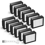 12 paket yedek HEPA filtre iRobot Roomba evo, i, e, j Serisi: E5 E6 E7 i1 i3 i4 i5 i6 i7 i8 j7 ve All Plus Sürüm Robotik Süpürgeler (DEĞİL FOT J7+)