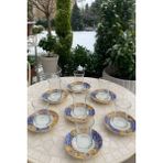 12 Parça Çay Seti 0675-12 Parça Çay Seti - 6 Porselen Tabak 6 Cam Bardak