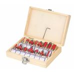 12 Parça Freze Uç Takımı Ahşap Oyma Ağaç Delme Çantalı Set 6 mm