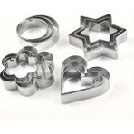 12 Parça Metal Kurabiye Kalıbı - 12 Adet