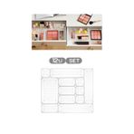 12 Parça Punto Organizer - Banyo Makyaj Takı Düzenleyici - Çekmece Içi Düzenleyici Organizer