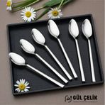 12 Parça Yemek Kaşığı Sade Çubuk Model 18/0 Kalite Çelik