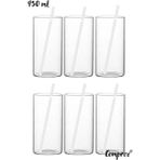 12 Parçalık 450 ml Kokteyl ve Meşrubat Bardağı Seti, Pipetli, Şık ve Kullanışlı - Seçenek 1