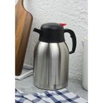 12 Saat Dayanıklı Termos - Çift Katlı Çelik Çay Termosu - 2 Litre - 2 lt - Gümüş