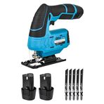 12 V 2 Ah Çift Akülü Şarjlı Dekupaj Testere Makinesi