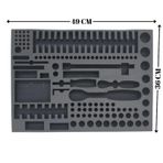 1/2'' ve 1/4'' Lokma Takımı Uyumlu Eva Sünger Organizer