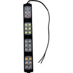 12 Volt 24 Ledli 24 Watt 4 Renkli Kırmızı-Mavi-Amber-Beyaz Animasyonlu Çakar Modül LED (5 Adet)