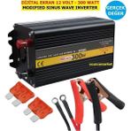 12 Volt - 300 Watt Modıfıed Sınus Wave Gerçek Değer Inverter (12V - 220V Çevirici)