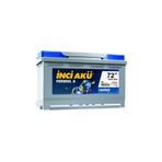 12 Volt 72 Amper İnci Akü 2 Yıl Garantili