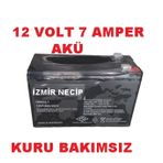 12 VOLT 7A KURU TİP UPS GÜÇ AKÜSÜ KAYNAĞI