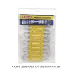 12 Volt Parmak Cob Led Lamba Sarı - 10 Adet