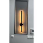 12 W Siyah Dekoratif Led Duvar Aplik 3000k Gün Işığı 220 Volt Siyah