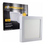 12 Watt Sıva Üstü Panel Kare Led