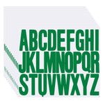 12 Yaprak Alfabe Çıkartmaları, 7,8 cm Kendinden Yapışkanlı Vinil Harf Çıkartmaları Estetik, Su Şişeleri, Kapı, Araba, Koleksiyon Defteri, Poster, Kupa (Derin Yeşil) için Su Geçirmez Mektup Çıkartması