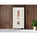 120 cm Asaf 3 Kapaklı Aynalı Gardırop – Çekmeceli Modern Elbise Dolabı (120X55X220 Cm) - Aytaşı Rengi