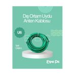 120 M 120 Metre Yeşil Uydu Anten Kablosu Iç Diş Ortam Uygun