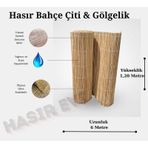 1,20 Metre X 6 Metre Kamış Hasır Çit Balkon Çiti Bahçe Çiti Gölgelik