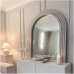 120 x 100 cm Dekoratif Tasarım Ahşap Konsol Üstü Duvar Aynası - Pinterest Duvar Dekor Aynası - 56