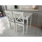 120 x 45 cm Katlanır Mutfak Masa Takımı - Beyaz