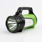 1200 Lümen 8W Şarjlı Kamp LED Feneri Güçlü El Lambası 6000 Mah 3 Işık Modu Taşınabilir Aydınlatma - Siyah - Yeşil