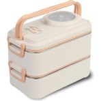 1200 ml Iki Kat Dört Bölme Paslanmaz Çelik Lunch Box Yeni Nesil Sefer Tası-Sos Kaseli Model-Ffl - Çok Renkli