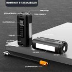 12000MAH LED Işıklı Powerbank Özellikli Acil Durum Akü Takviye Kablolu 800A Araç Motor Lastik Şişirme Hava Kompresörü 100W - Option-1