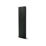 1200x395mm Amber Dikey Antrasit Alüminyum Radyatör Standart Bağlantı