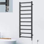 1200X500MM 500W Paslanmaz Çelik Elektrikli Havlupan Fantasy Night Black - Siyah