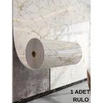 120Cm X 3 Metre Tek Parça Yapışkanlı Rulo Mermer Desenli Duvar Paneli Kağıdı Silinebilir Ls-6010-Böte