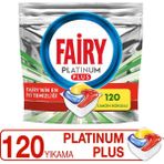 120'li Fairy Platinum Plus Bulaşık Makinası Deterjanı Tableti Limon Kokulu Etkili Form