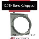 120’LIK (Ø125 Mm) Plastik Boru Kelepçesi – Duvara Monte Sabitleme Aparatı