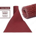 120X1000cm Bordo Kıvırcık Paspas-Halı Kaymaz Yolluk Lidya 14Mm
