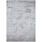 120x200 cm Zabol Gri Modern Yün El Dokuma Modern Geometrik Etnik Eskitme Desenli Boho Oturma Odası Salon Yolluk Koridor Mutfak Halısı