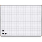 120X200CM Kareli Mıknatıslı Yazı Tahtası, Beyaz, Şık ve Kullanışlı Tasarım - Ahşap - Beyaz - Seçenek 1