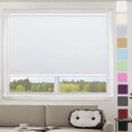 120x240 cm termal karartma stor perde %100 karartma su geçirmez kumaş pencere perdesi, montaj aksesuarları ile kapılar ve pencereler için zarif beyaz