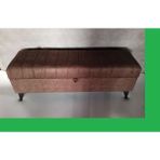 120X40X45 Cayz Yatak Ucu Puf Kahverengi