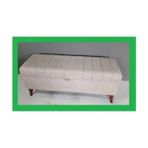 120X40X45 Cayz Yatak Ucu Puf Krem - 120 x 40 - Bej
