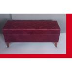 120X40X45 Dayz Yatak Ucu Puf - Bordo
