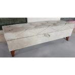 120X40X45 Dayz Yatak Ucu Puf - Krem