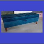 120X40X45 Dayz Yatak Ucu Puf - Lacivert
