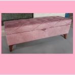 120X40X45 Dayz Yatak Ucu Puf - Pembe
