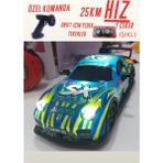 1:22 Ölçek 2.4 Ghz Özel Kumandalı 4 Çeker Full Fonksiyon Işıklı 25 Km Hızlı Drift Rc Araba - Mavi