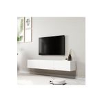 1220 Dore 3 Kapaklı Kulpsuz 150 Cm Tv Unıtesı Beyaz