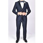 1227 MANZETTİ SLİMFİT DAMATLIK (Lacivert)