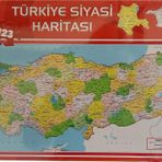 123 Parça Türkiye Siyasi Haritası Kutulu Puzzle