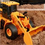 1:24 Uzaktan Kumandalı Şarjlı 6 Kanallı Dozer Kepçe Iş Makinası Oyuncağı - Renkli