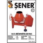 125 LT. ELEKTRİKLİ BETONYER 380V