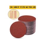125 Mm Cırt Disk Zımpara 30 Lu Karma Paket